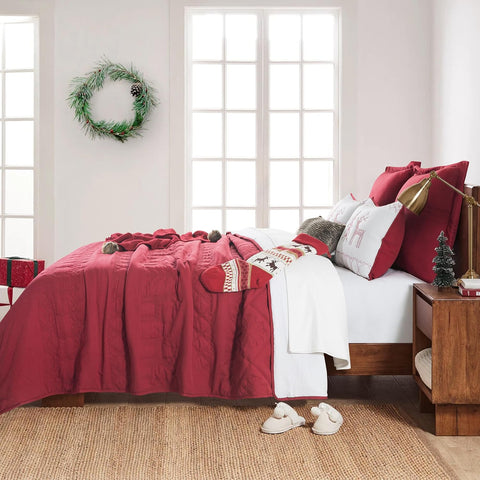 Quilt Reindeer Red